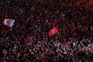 Benfica comemora no Marquês