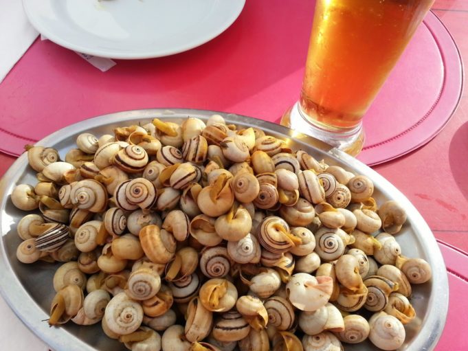 E quando, dos sabores, se faz música? Serão músicas de comer? caracóis